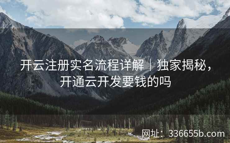 开云注册实名流程详解｜独家揭秘，开通云开发要钱的吗