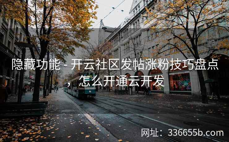 隐藏功能 - 开云社区发帖涨粉技巧盘点，怎么开通云开发