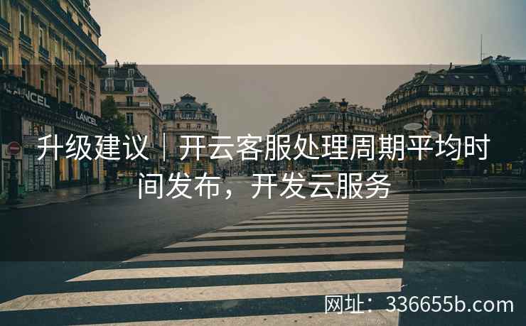 升级建议｜开云客服处理周期平均时间发布，开发云服务